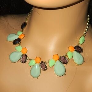 Kensie Jewelry Gem & Stone Statement Bib Necklace